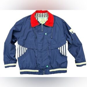 Izzi Spirit Jacket Size Small Nautical Yacht Club Beach Regatta Vintage 80’s GUC